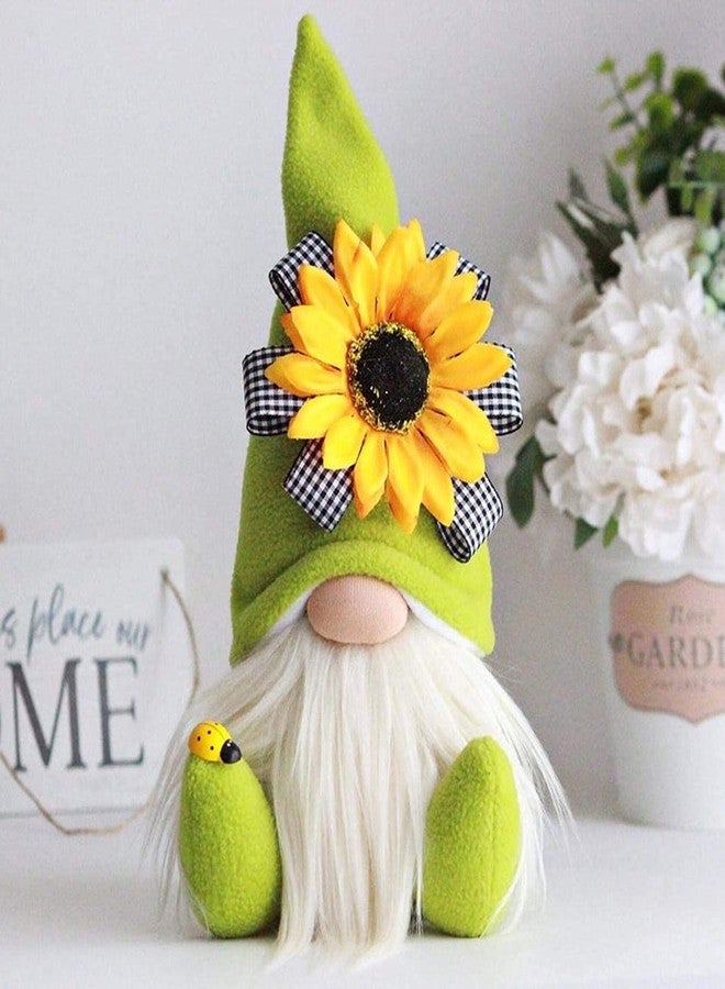 DYFCNP Gnome Plush Decorations for Home, Spring Summer Sunflower Gnome Decor,Faceless Plush Doll,Bee Gnomes Plush Decor,Faceless Doll for Home Office Festival Decor World Bee Day Tray Decor (A) - Image 3